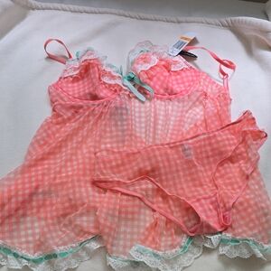 Jezebel Pink Chemise with Ruffled Details